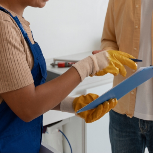 mujer del grupo geex finalizando un servicio de outsourcing en zaragoza